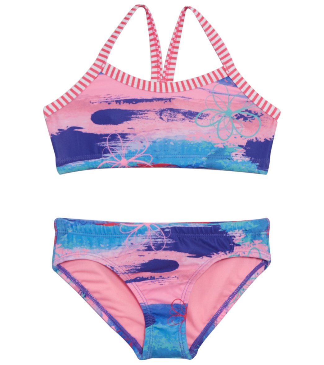 Dolfin Girls' Uglies Surfs Up Two Piece Swimsuit at SwimOutlet.com