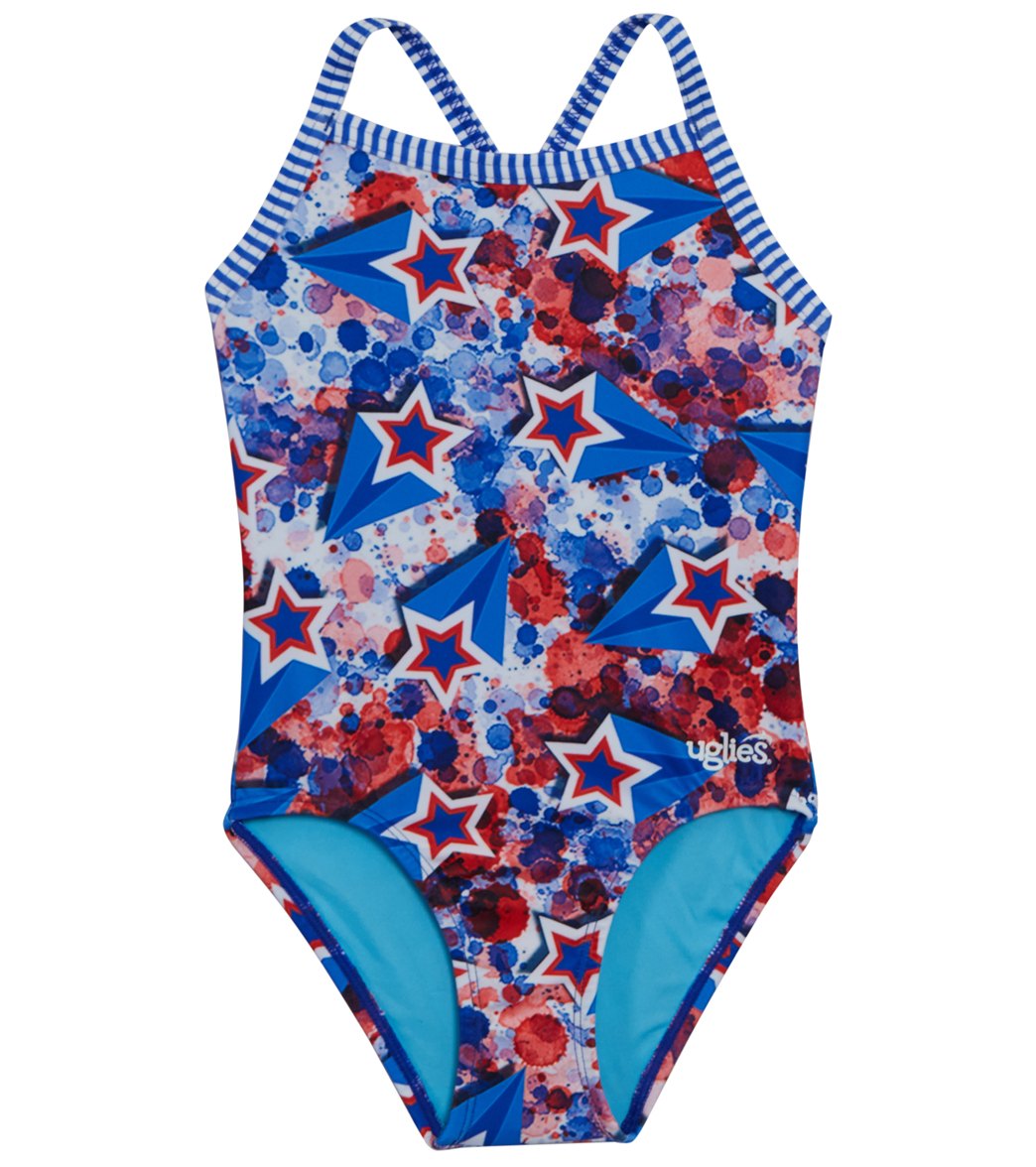 Dolfin Girls' Uglies Liberty One Piece Swimsuit at SwimOutlet.com