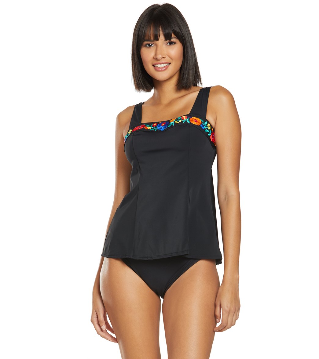 square neck tankini