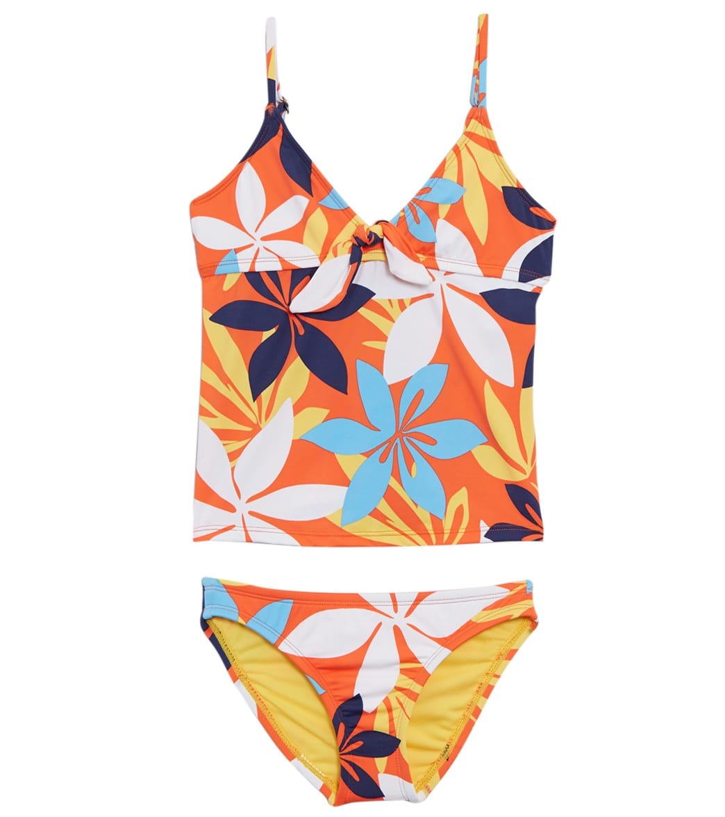 Hobie Girls' Bloomy Daze Two Piece Bikini Set (Little Kid, Big Kid) at