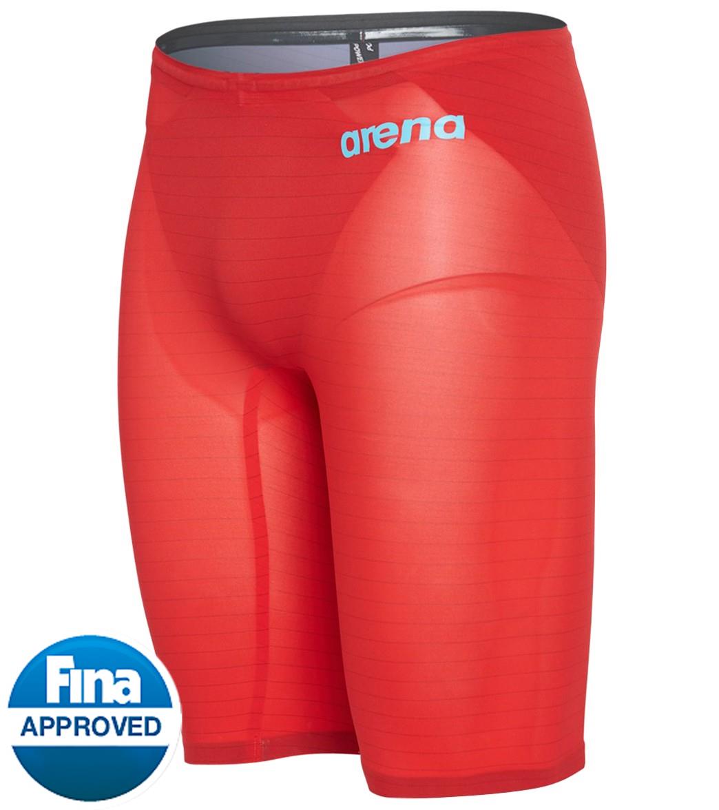Arena Men's Powerskin Carbon Air2 Jammer Tech Suit Swimsuit - Red 30 Polyamide/Elastane - Swimoutlet.com