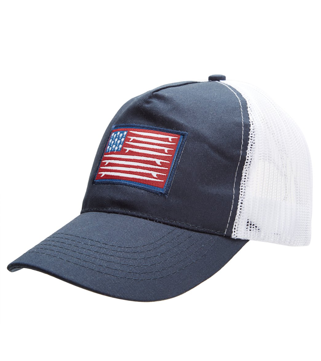 Wet Products American Surf Flag Trucker Cap - Assorted - Swimoutlet.com