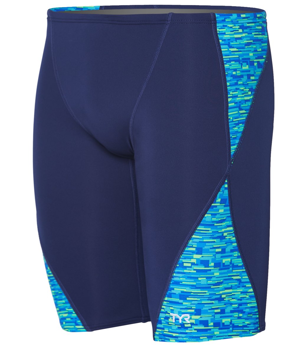 TYR Men's Napa Blade Splice Jammer Swimsuit at SwimOutlet.com - Free ...