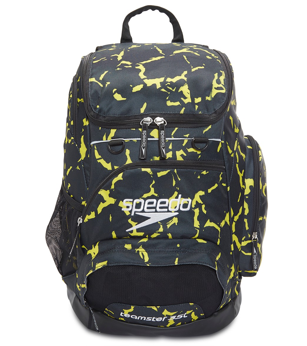 Speedo Printed Teamster 35L Backpack - Yellow - Swimoutlet.com