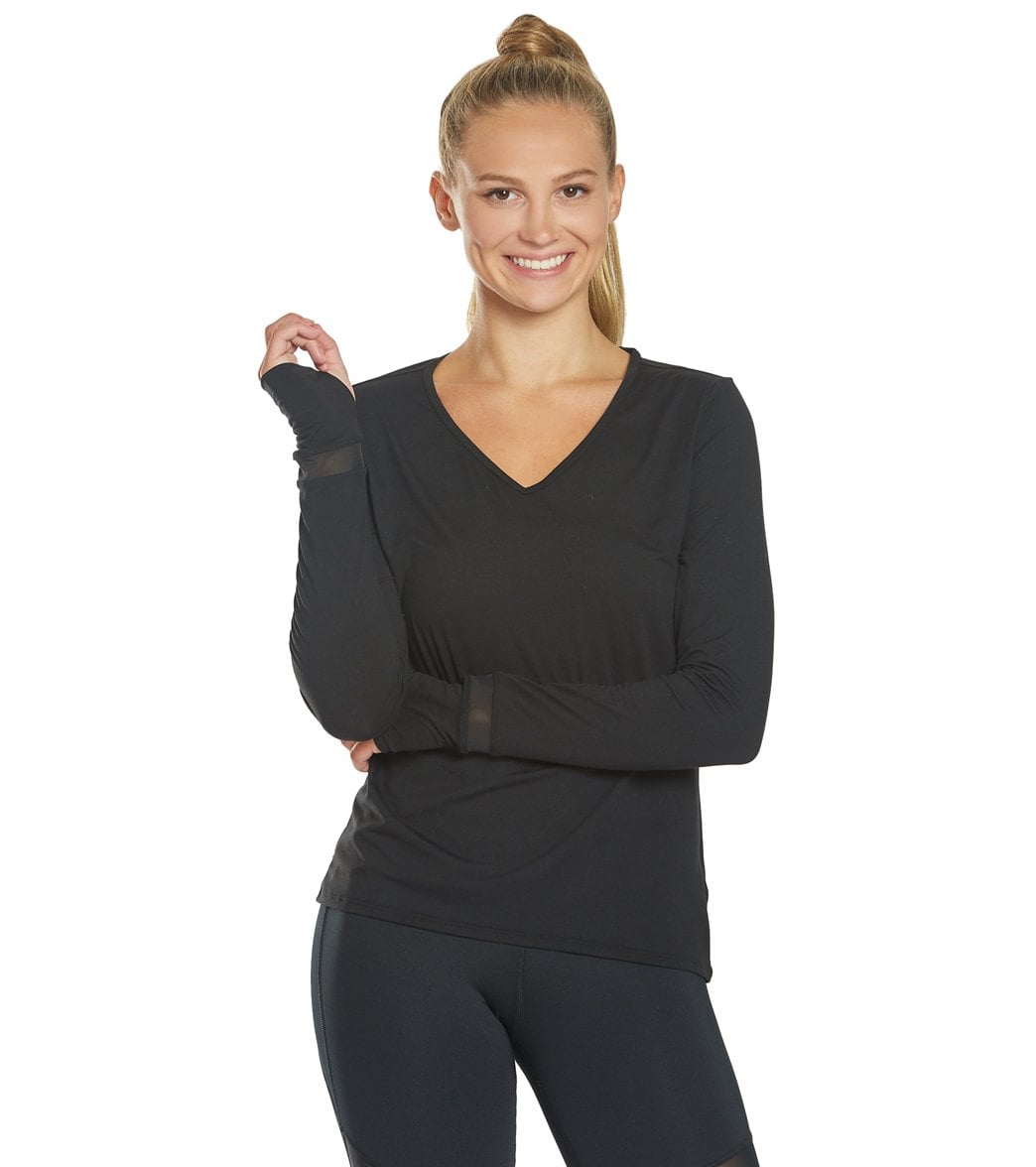 Lole Women's Kuma Long Sleeve - Black Large - Swimoutlet.com