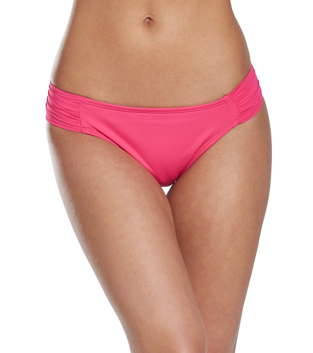 La Blanca Island Goddess Bikini Bottom - Tropic Pink 4 - Swimoutlet.com