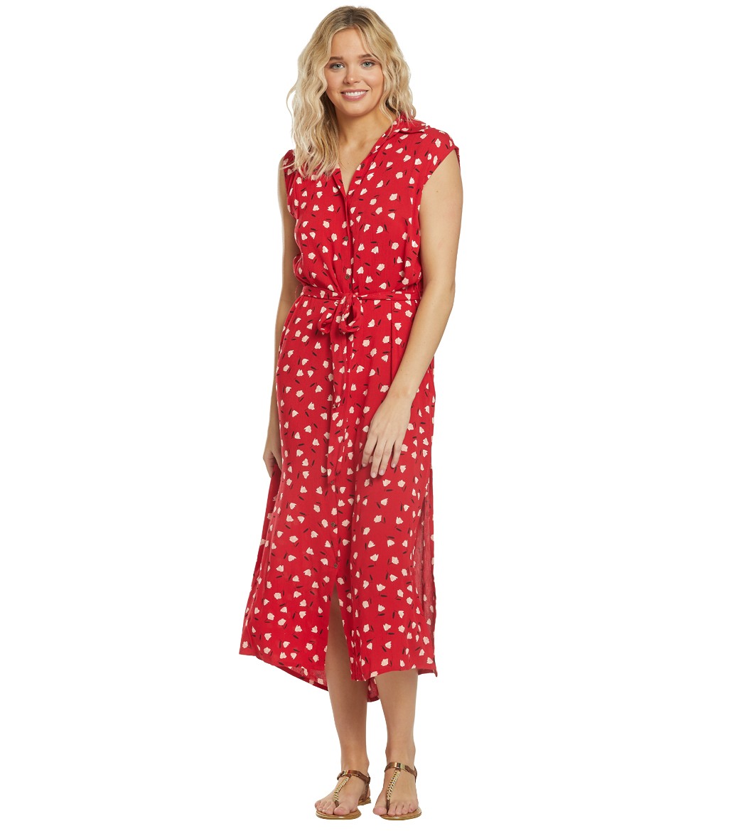 billabong little flirt dress red clay
