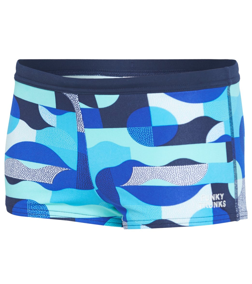 Funky Trunks Toddler Boys' Sea Spray Square Trunk at SwimOutlet.com