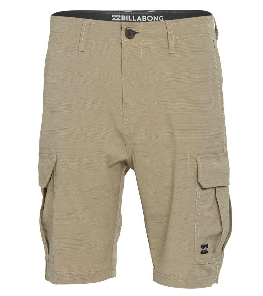 Billabong Men's Scheme X Cargo Shorts - Light Khaki 28 Cotton/Polyester - Swimoutlet.com
