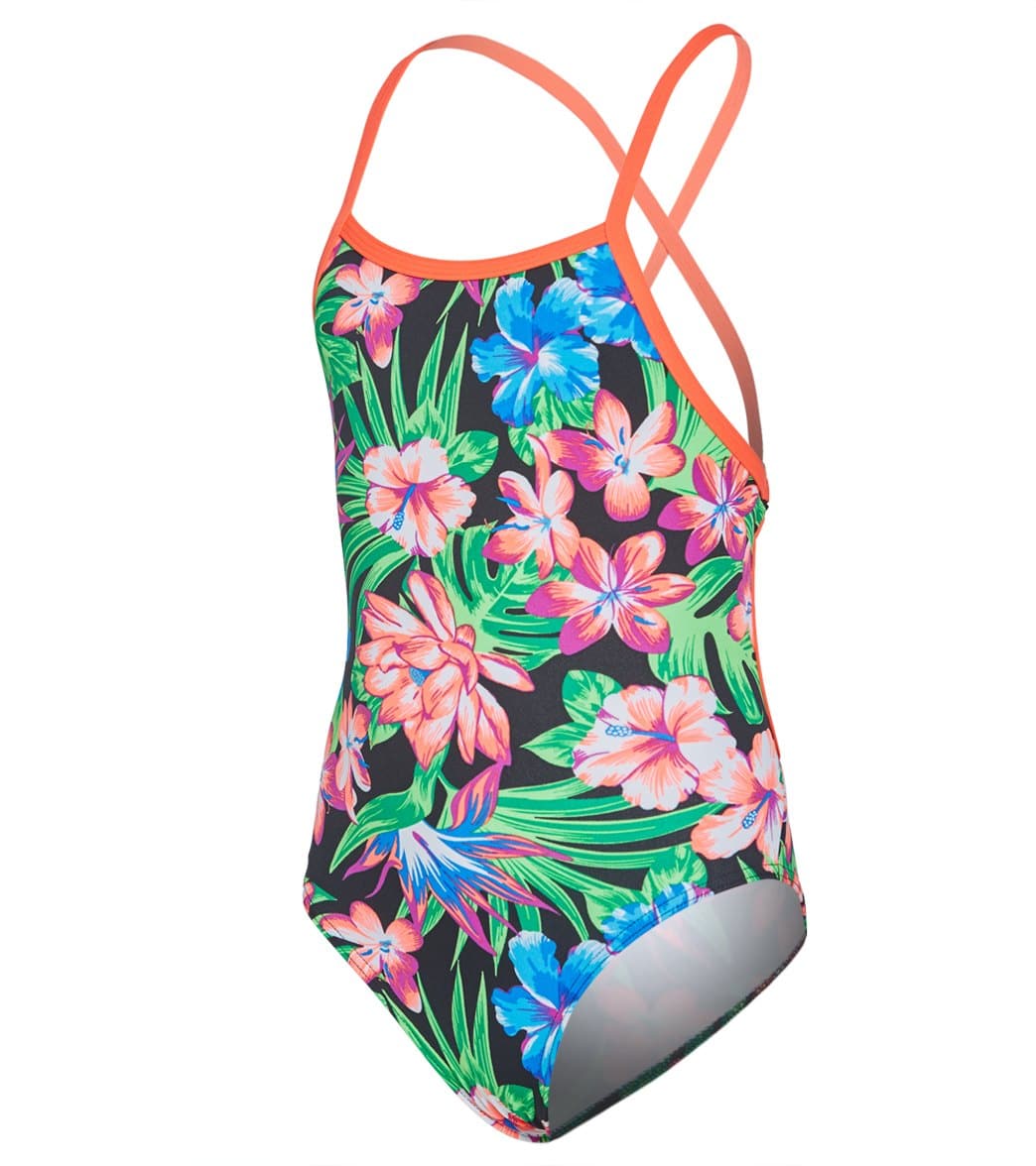 Funkita Girls Tropic Rocket Tie Me Tight One Piece Swimsuit at ...