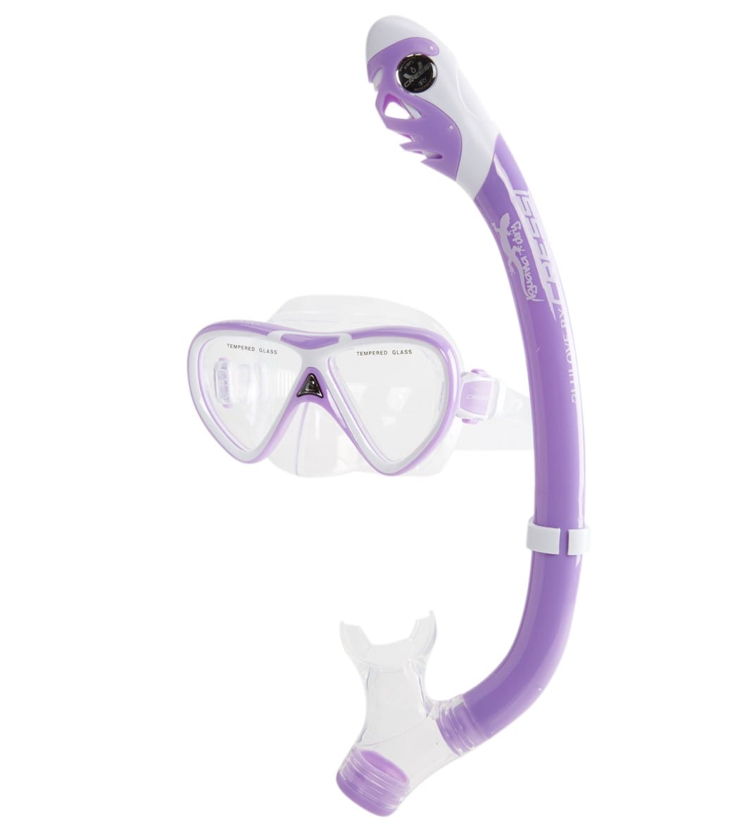 Cressi Kids' Pegaso Mask and Iguana Dry Snorkel Set at