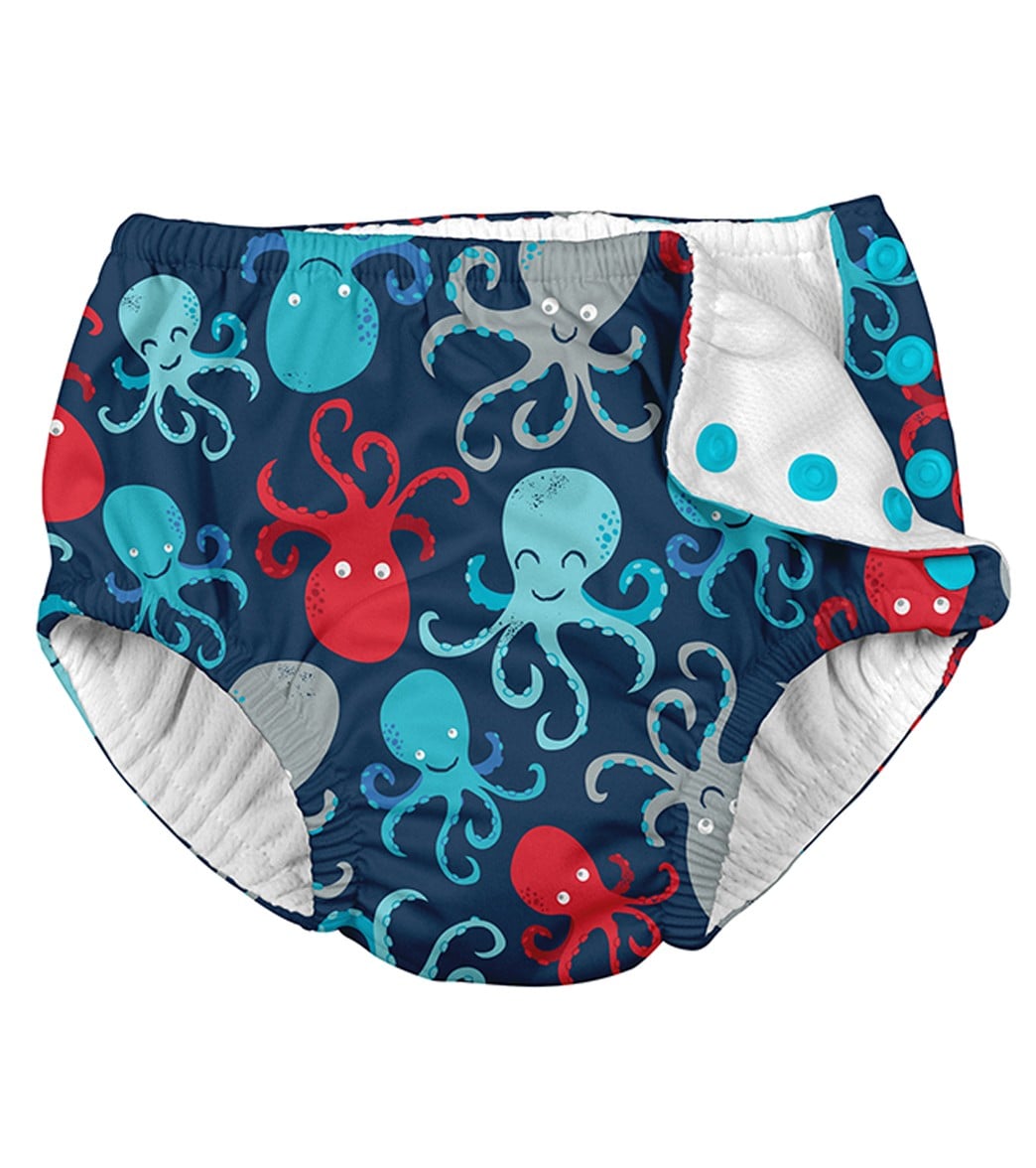 I Play. By Green Sprouts Boys' Octopus Swim Diaper Baby - Navy 18 Months - Swimoutlet.com