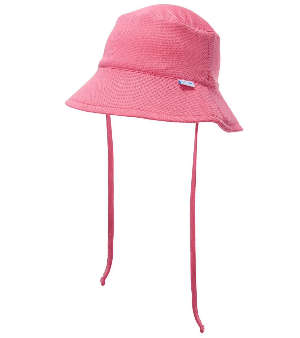 I Play. By Green Sprouts Breathable Swim & Sun Bucket Hat Baby - Hot Pink 0-6 Months - Swimoutlet.com