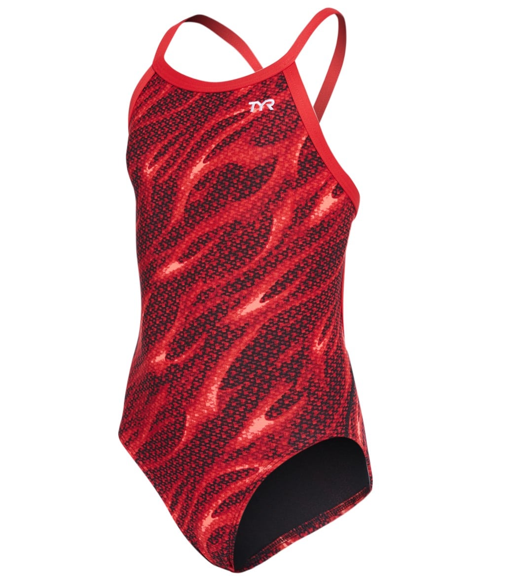 TYR Girls' Reaper Diamondfit One Piece Swimsuit at