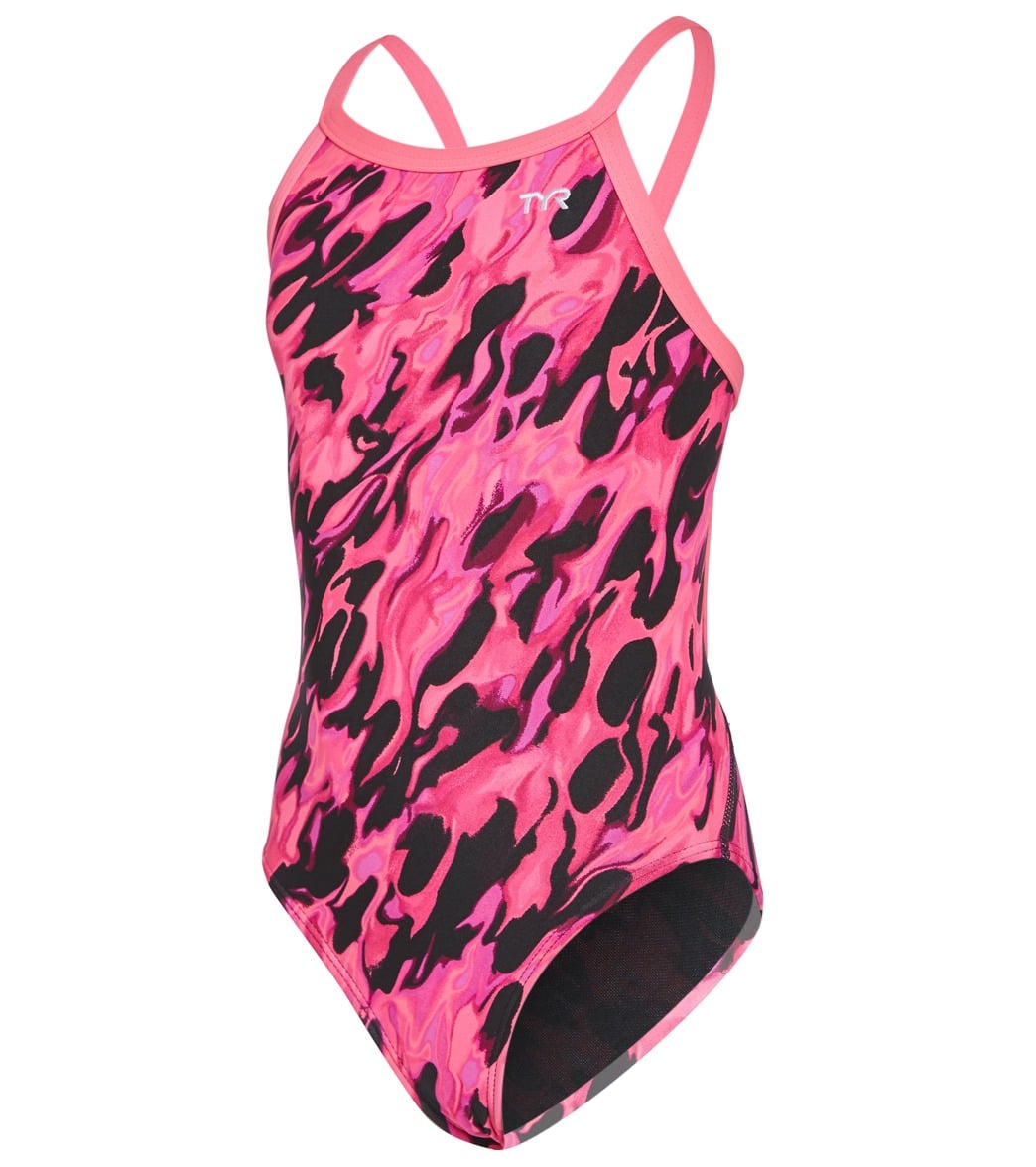 TYR Girls' Draco Diamondfit One Piece Swimsuit at SwimOutlet.com - Free ...