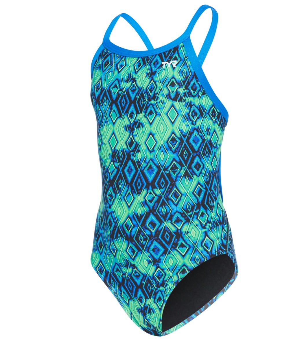 TYR Girls' Glacial Diamondfit One Piece Swimsuit at SwimOutlet.com ...