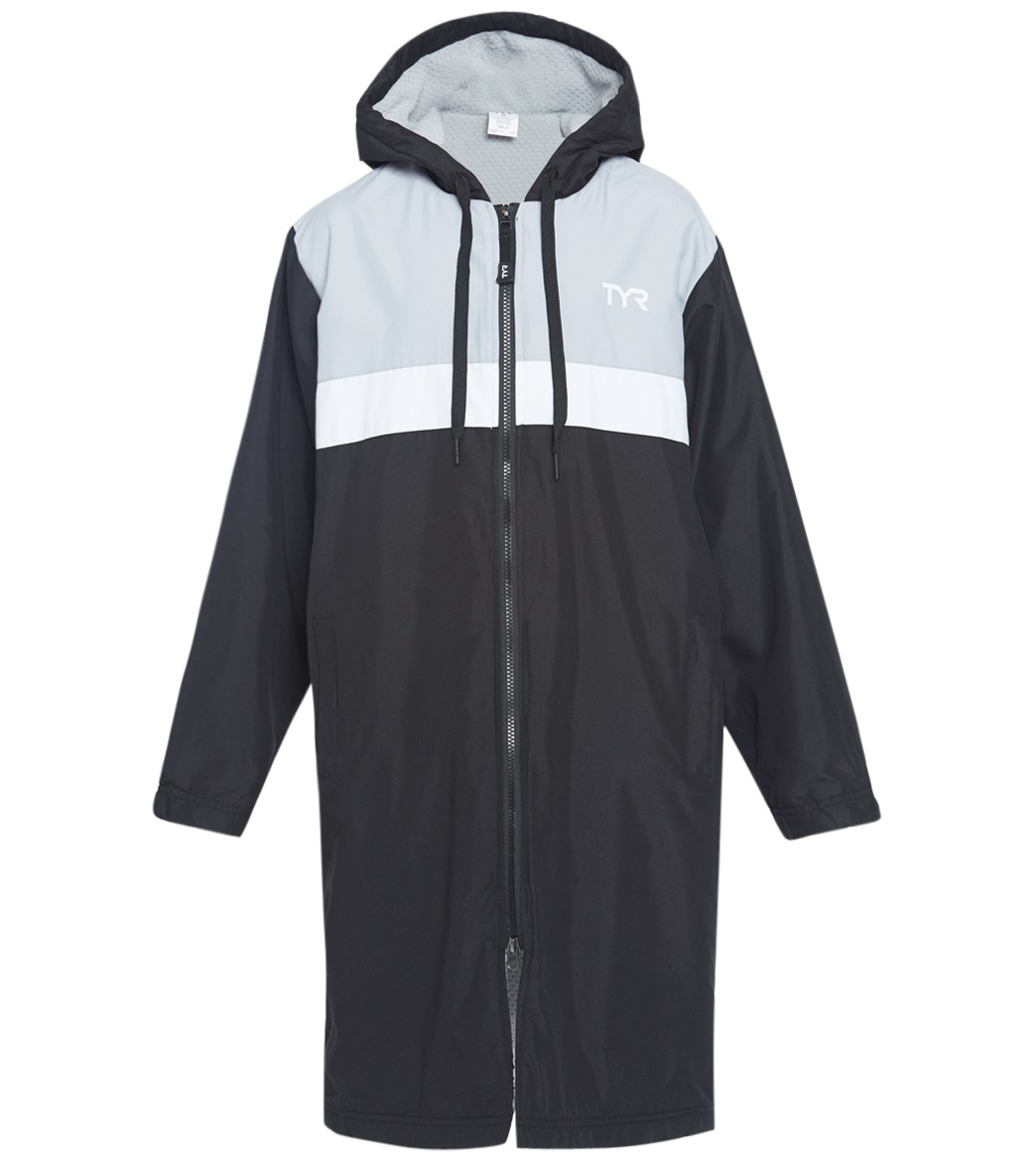 TYR Youth Alliance Podium Parka - Black Small Size Small Coat Polyester - Swimoutlet.com