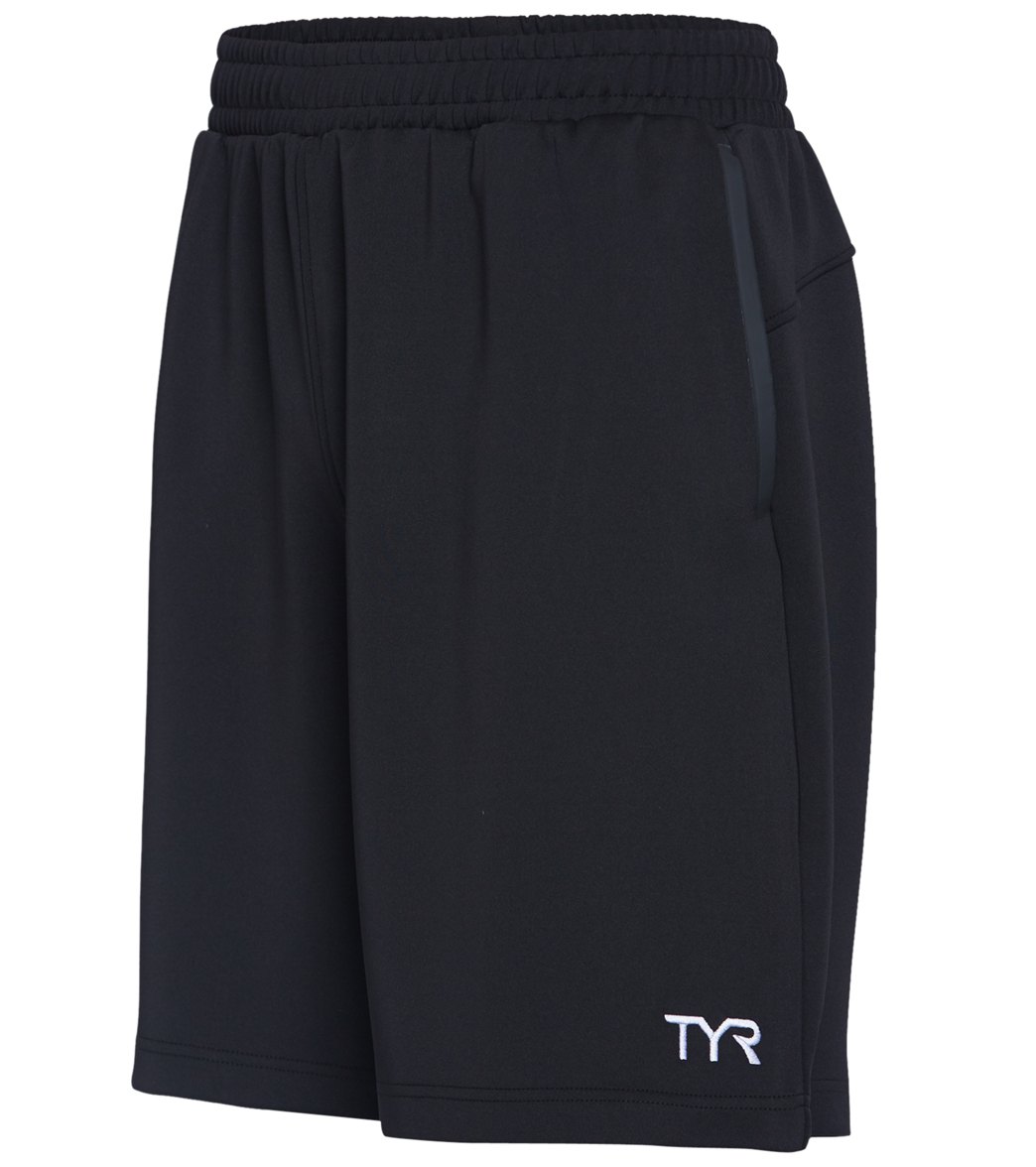 TYR Men's Team Short - Black Medium Size Medium Polyester - Swimoutlet.com