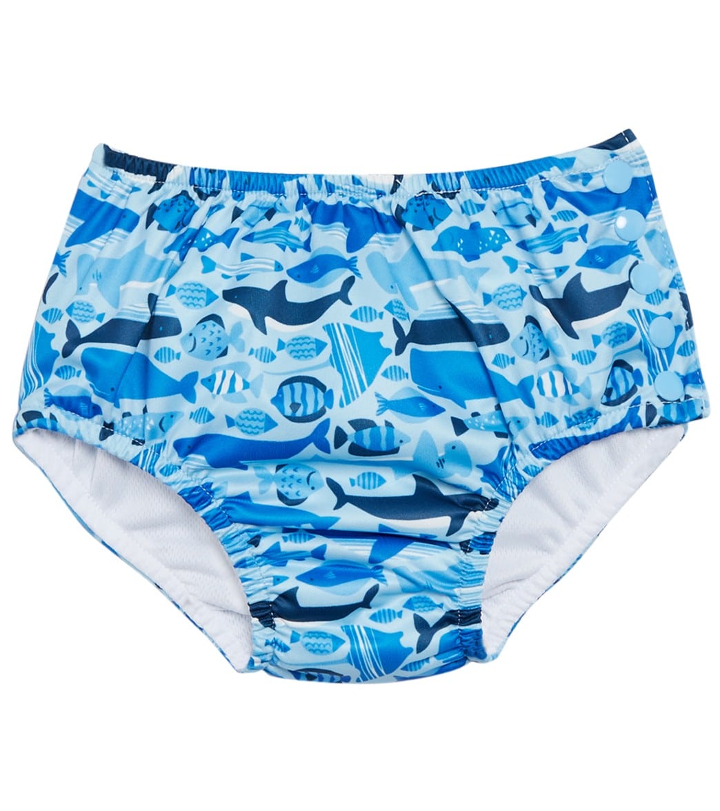I Play. By Green Sprouts Boys' Undersea Reusable Swim Diaper - Blue 6 Months - Swimoutlet.com