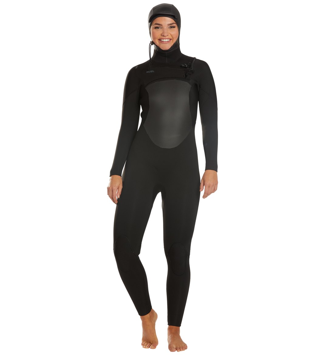 Xcel Women's Axis Hooded 5/4mm Fullsuit Wetsuit at SwimOutlet.com ...