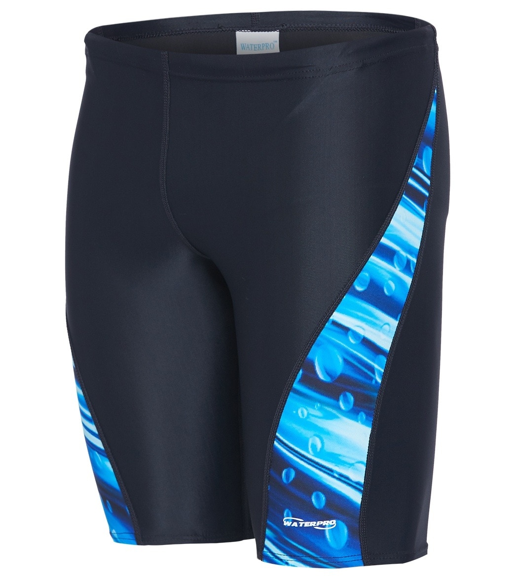 Waterpro Men's Rainstorm Jammer Swimsuit - Blue 22 Polyester/Spandex - Swimoutlet.com