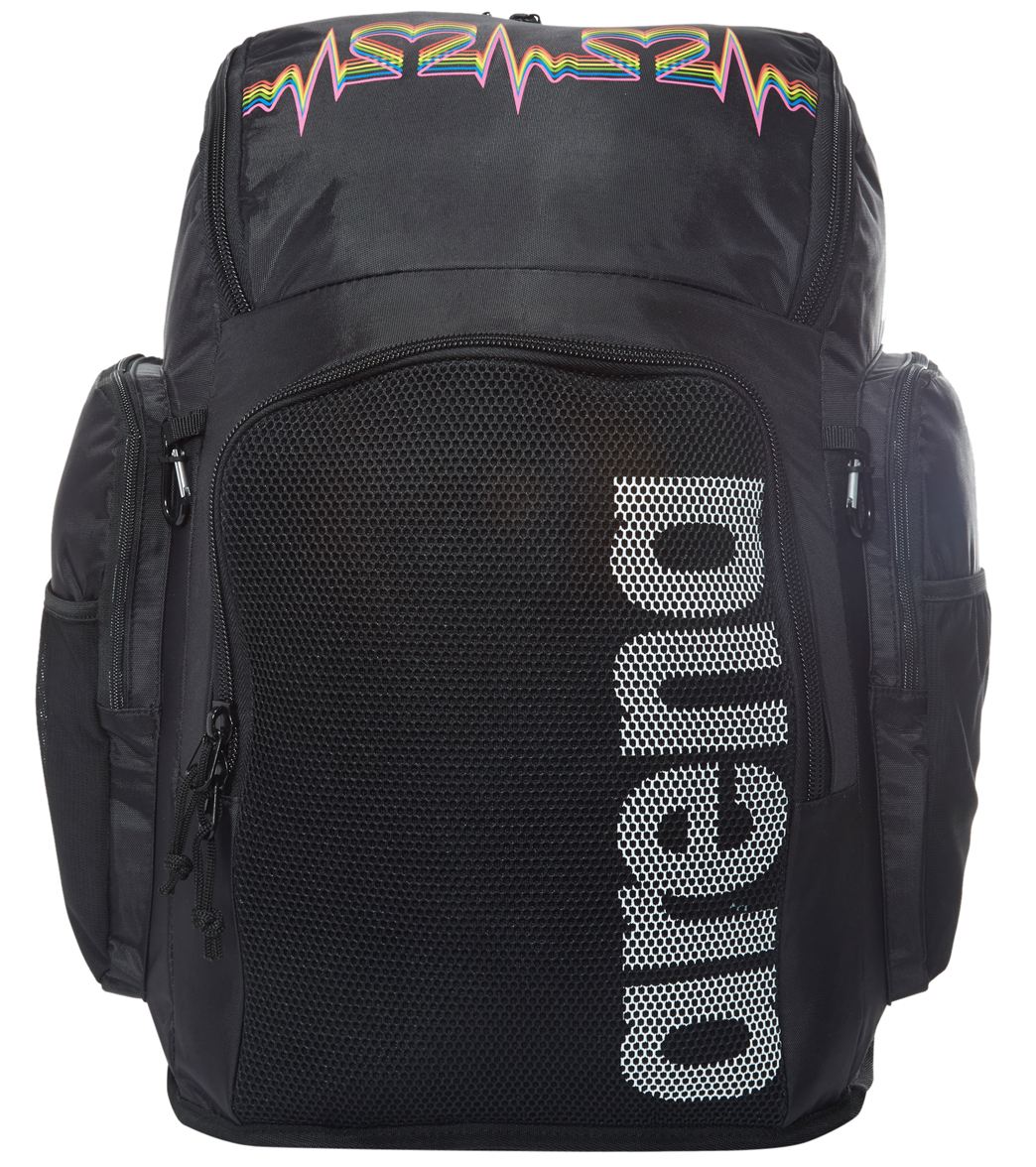 Arena Pride Team 45 Backpack - Black Multi Polyester - Swimoutlet.com