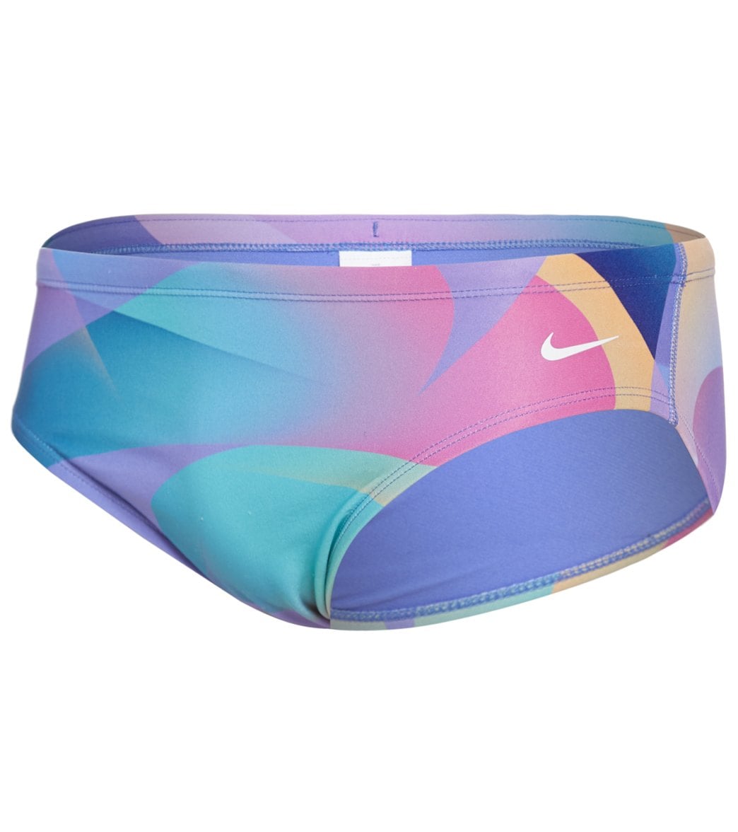 Nike Men's Hydrastrong Spectrum Brief Swimsuit - Sapphire 34 Polyester - Swimoutlet.com