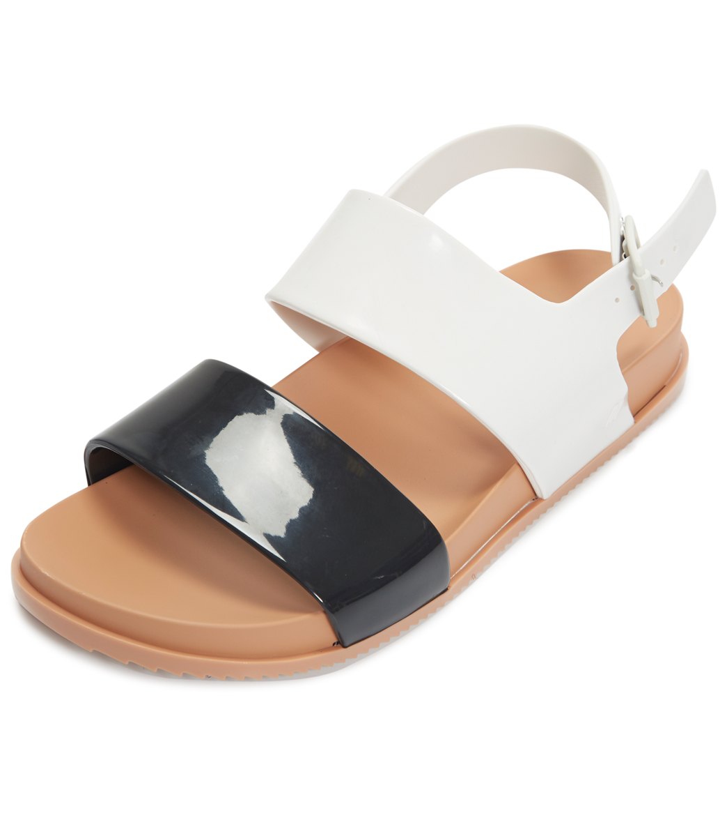 Mel By Melissa Cosmic Iii Fashion Sandals - Black/White 6 - Swimoutlet.com