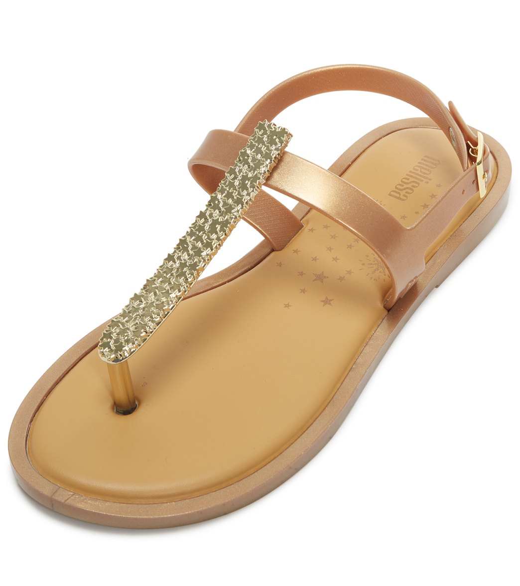 Mel By Melissa Slim Fashion Sandals Ii - Gold 10 - Swimoutlet.com