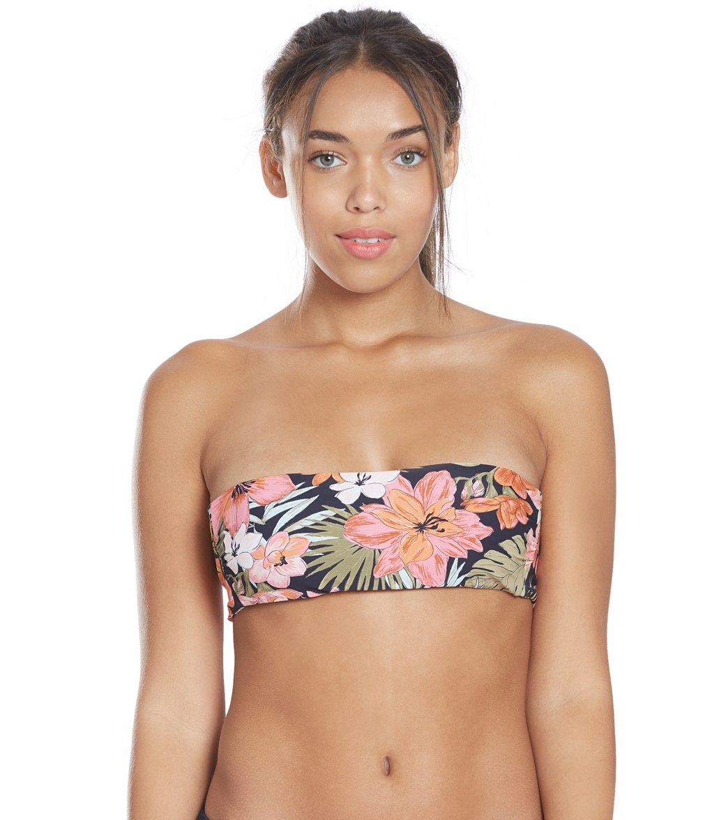 Billabong Wild Tropic Bandeau Bikini Top At Free Shipping 2957