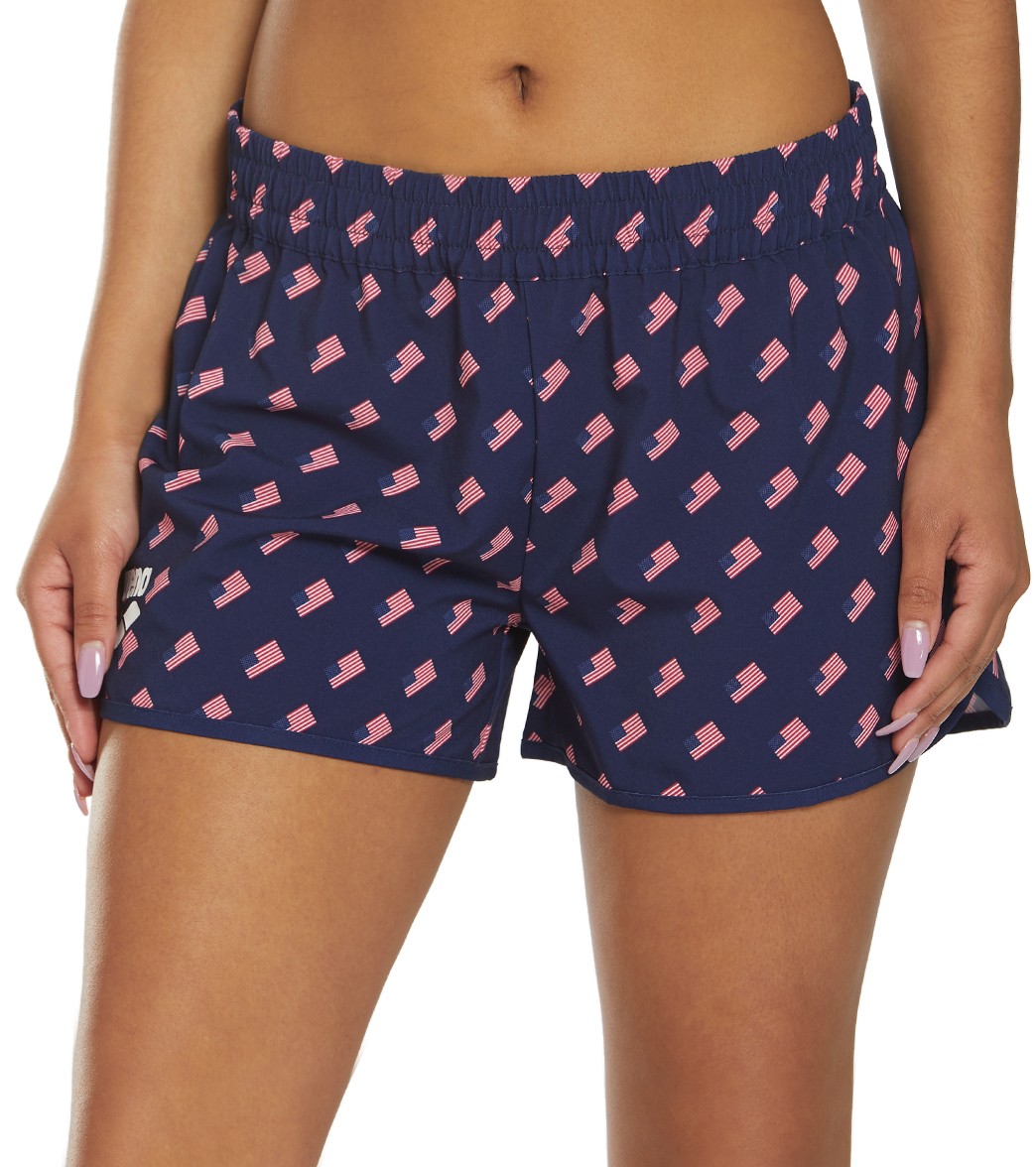 Arena Women's National Team Flag Short - Small Flags Small - Swimoutlet.com