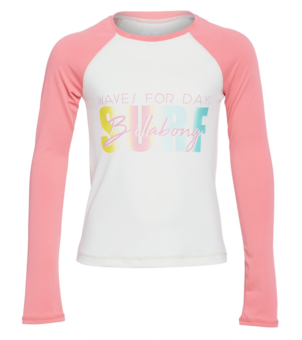 Billabong Girls' Sol Searcher Long Sleeve Rashguard (Little Kid, Big Kid) at