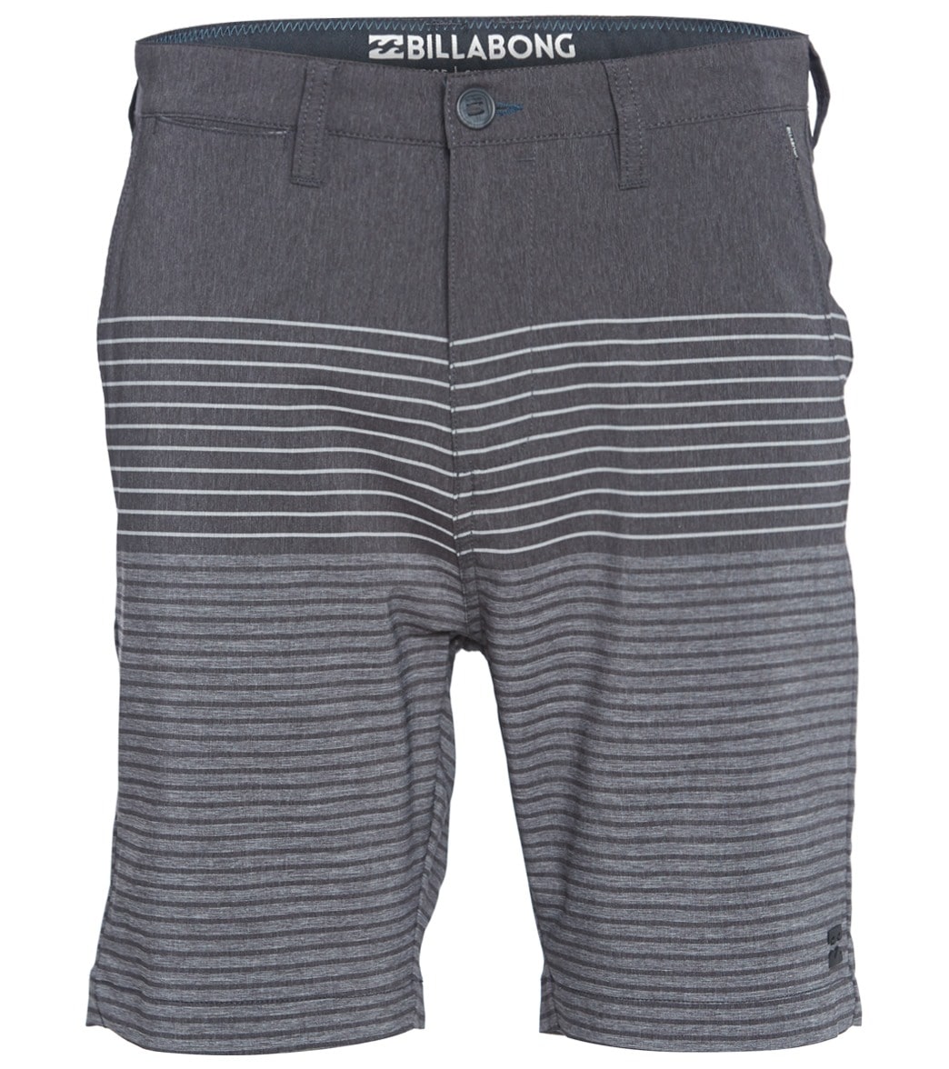 Billabong Crossfire X Stripe Shorts - Charcoal 28 - Swimoutlet.com
