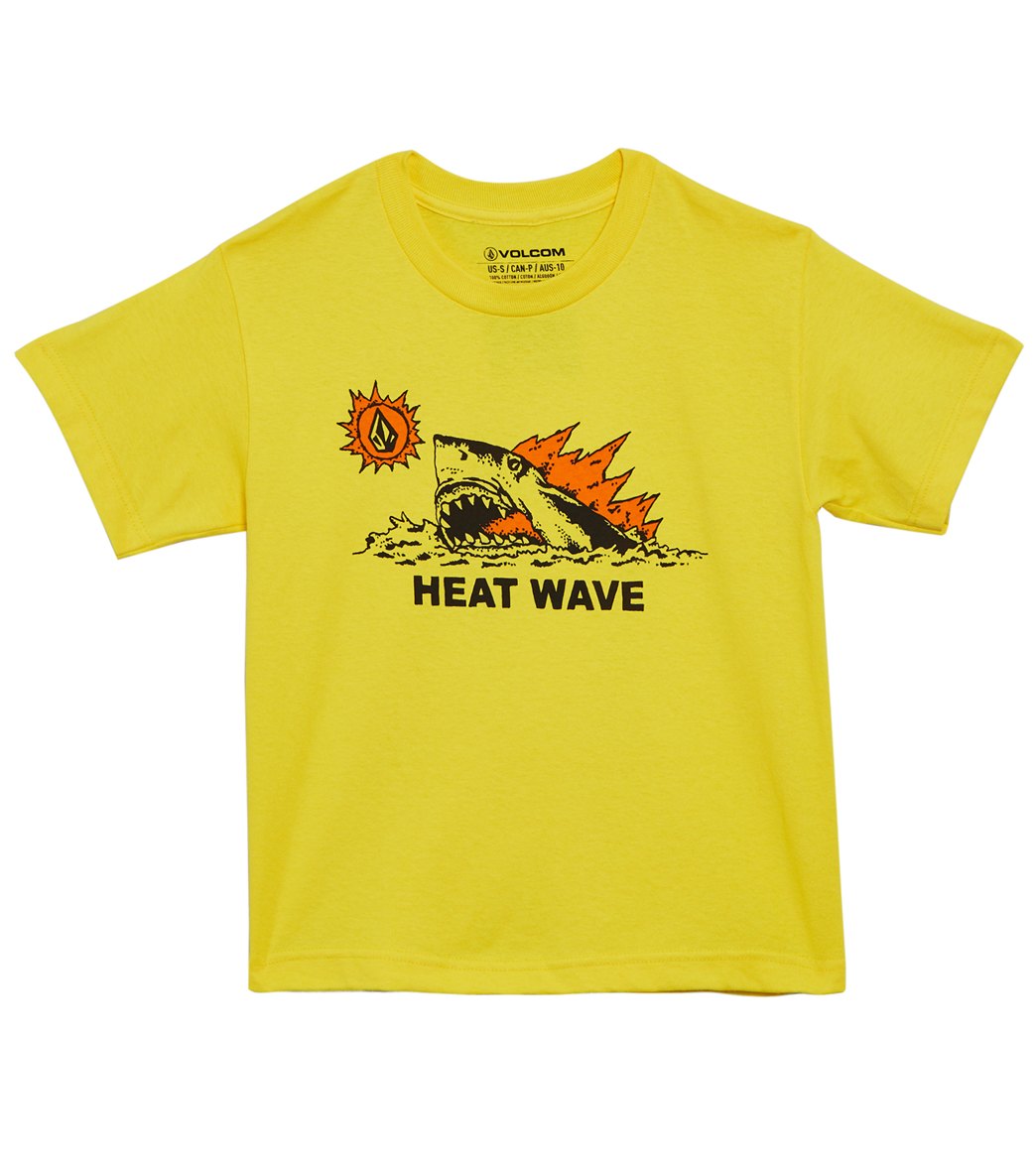 Volcom Boys' Hot Shark Tee Shirt Toddler - True Yellow 2T Cotton - Swimoutlet.com