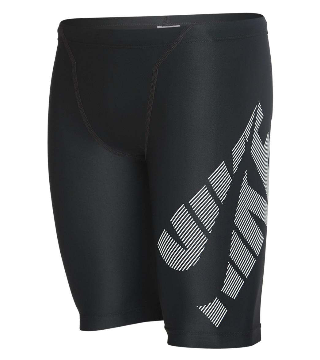 Nike Men's Tilt Jammer Swimsuit - Black 24 Polyester - Swimoutlet.com