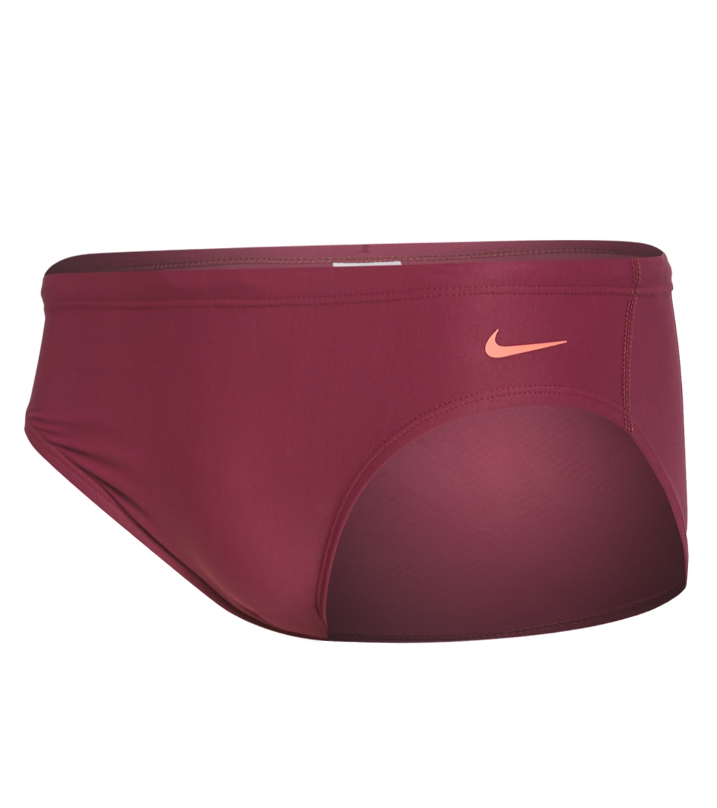 Nike Men's Tilt Brief Swimsuit - Villian Red 26 Polyester - Swimoutlet.com