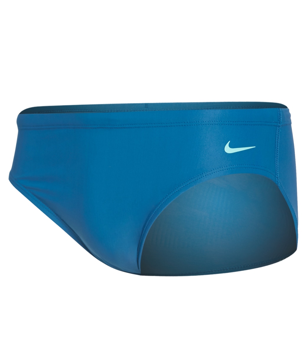 Nike Men's Tilt Brief Swimsuit - Industrial Blue 28 Polyester - Swimoutlet.com
