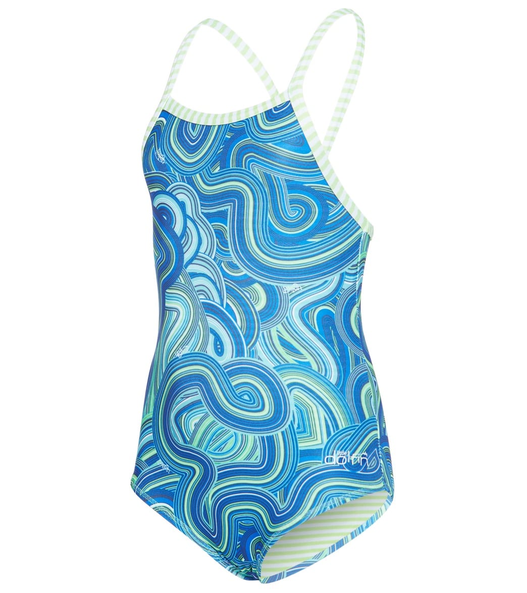 Dolfin Toddler Waves For Days One Piece Swimsuit - 2T Polyester/Spandex - Swimoutlet.com