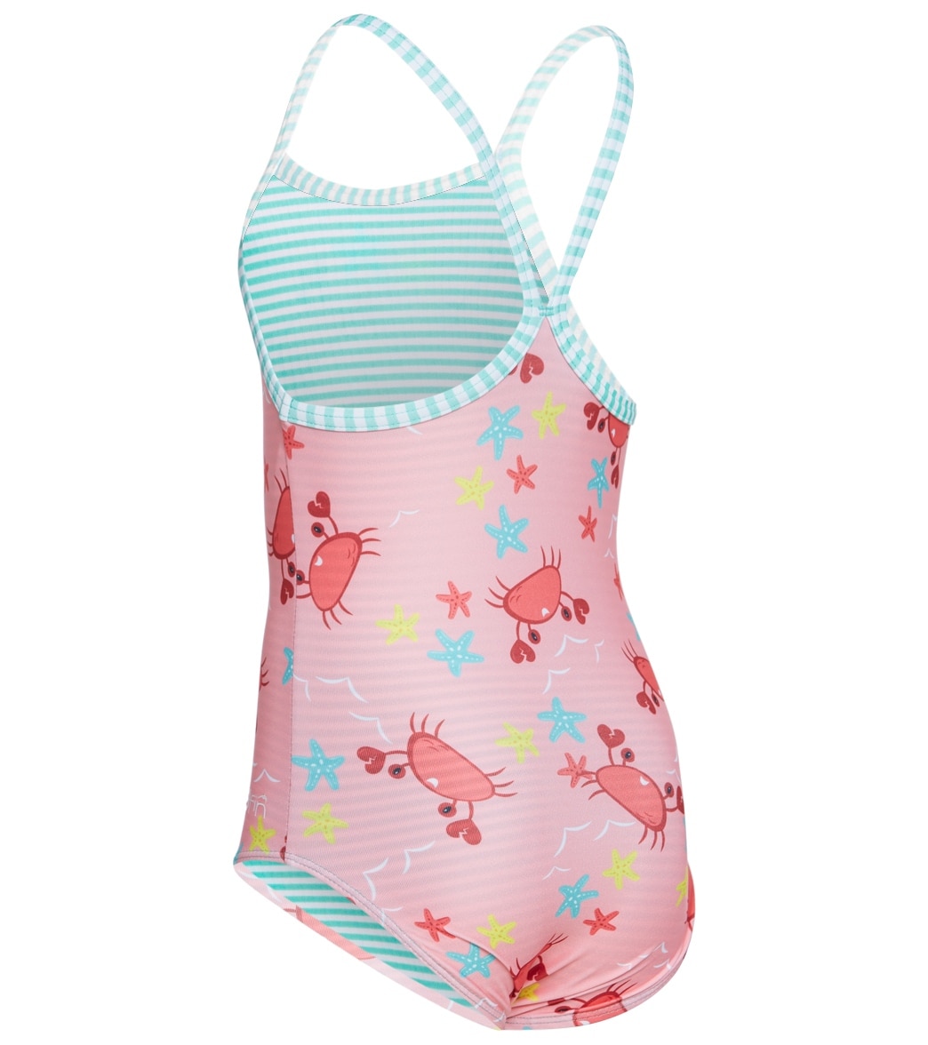 Dolfin Toddler Crabby Patty One Piece Swimsuit - 2T Polyester/Spandex - Swimoutlet.com