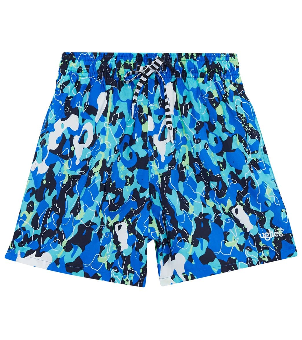 Dolfin Uglies Boys' Aquatic Camo 5 Shorty Swim Trunk - Large Polyester - Swimoutlet.com