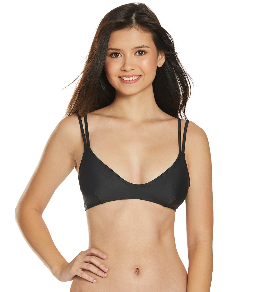 Sisstrevolution Neyla Bralette Bikini Top - Black Large - Swimoutlet.com