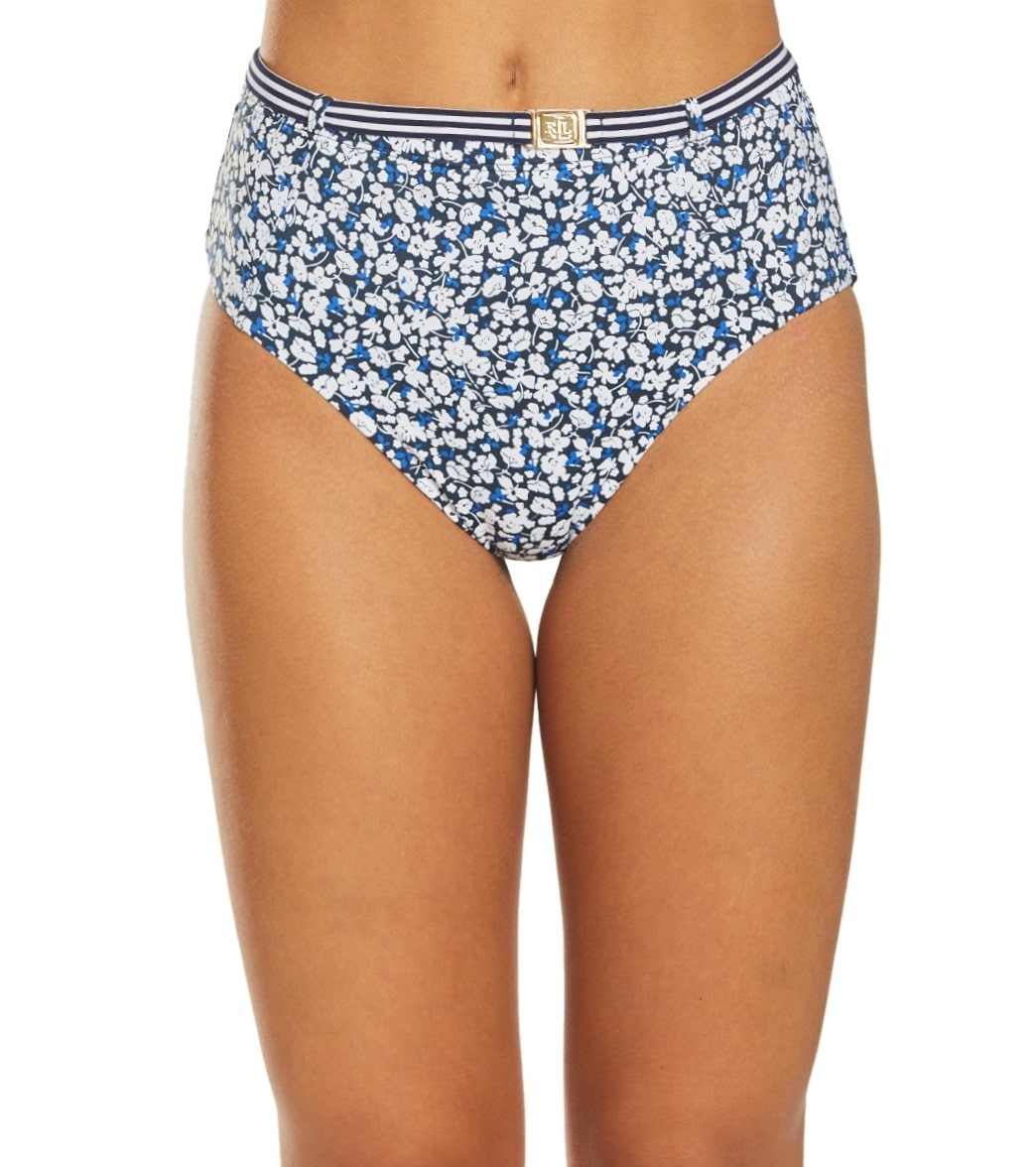 high waisted belted bikini bottoms