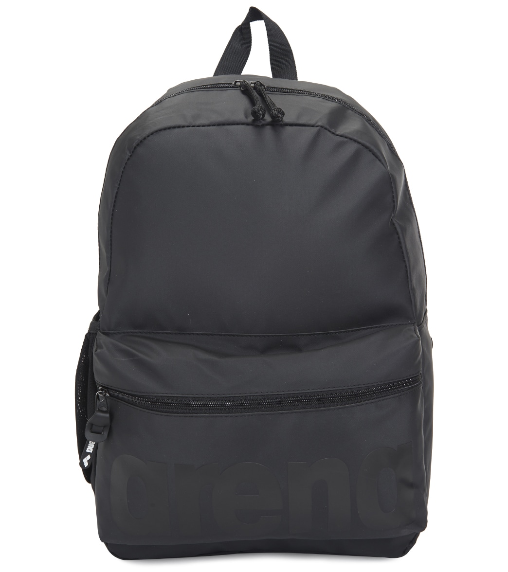 Arena Team 30 All Black Backpack - Polyester - Swimoutlet.com