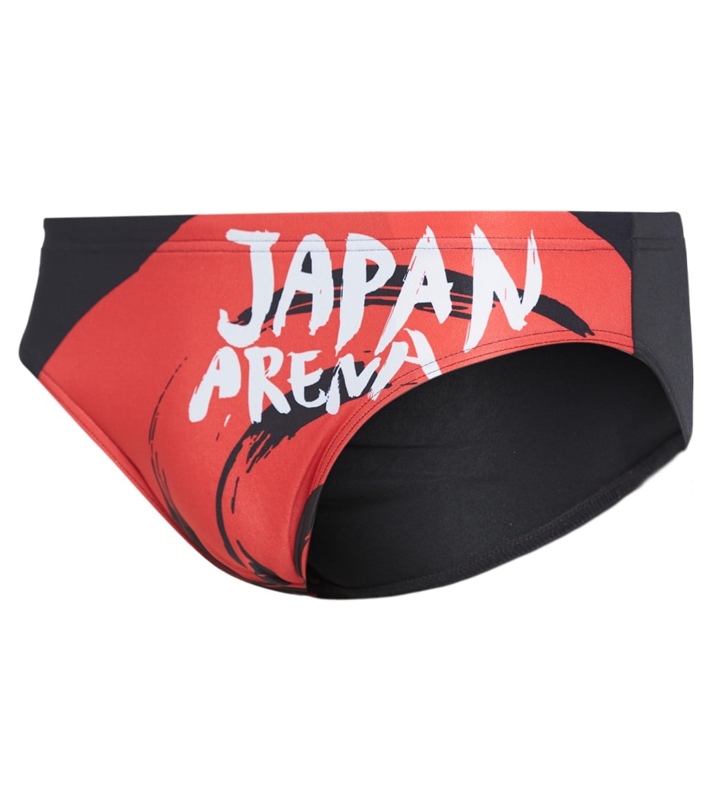Arena Men's Country Flags Brief Swimsuit - Japan Flag 24 Polyester - Swimoutlet.com