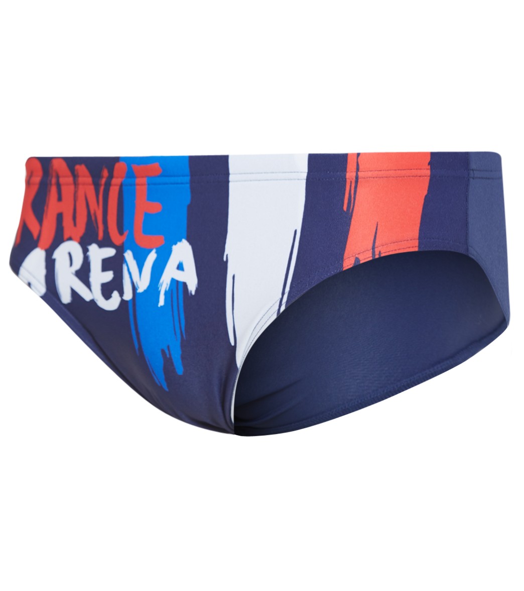 Arena Men's Country Flags Brief Swimsuit - France Flag 22 Polyester - Swimoutlet.com
