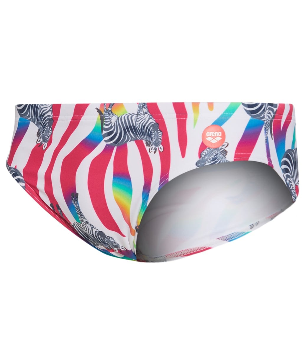 Arena Men's Crazy Zebras Brief Swimsuit at