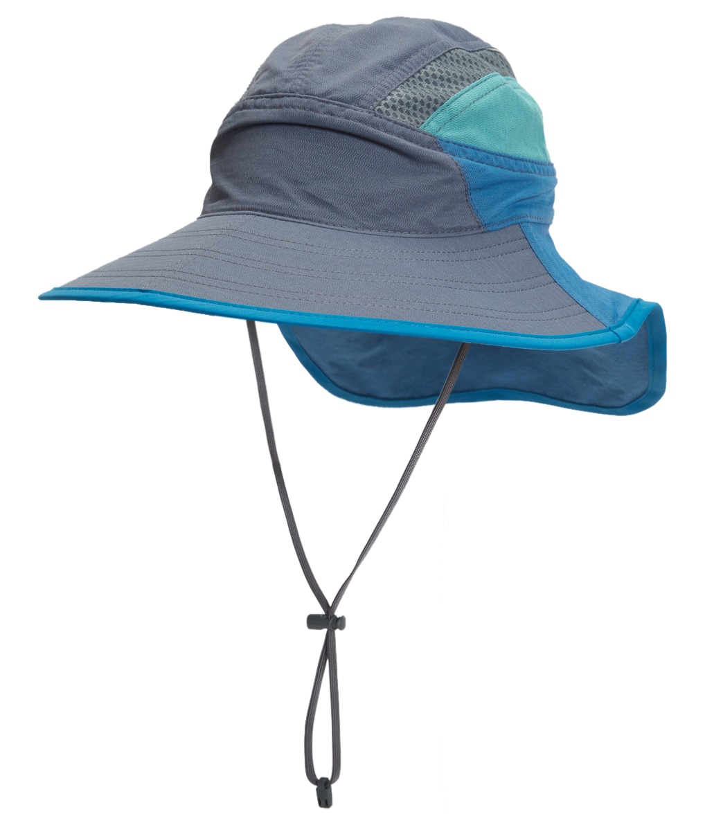 Sunday Afternoons Kids'/Small Adult Ultra Adventure Hat - Cinder/Blue Mountain Large 6-12 Years Polyester - Swimoutlet.com
