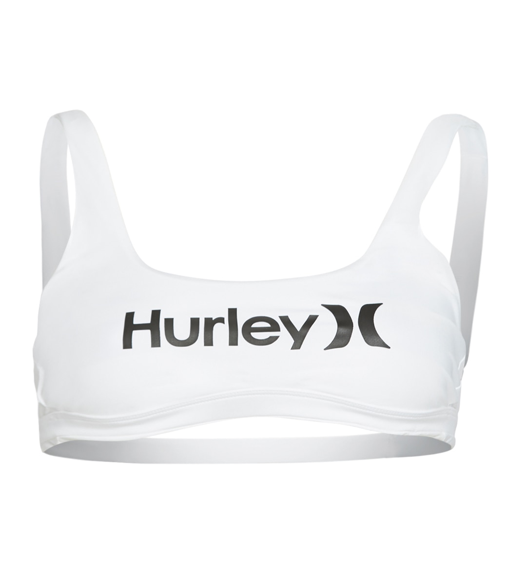 Hurley Women's Quick Dry One And Only Reversible Surf Top - White Small - Swimoutlet.com