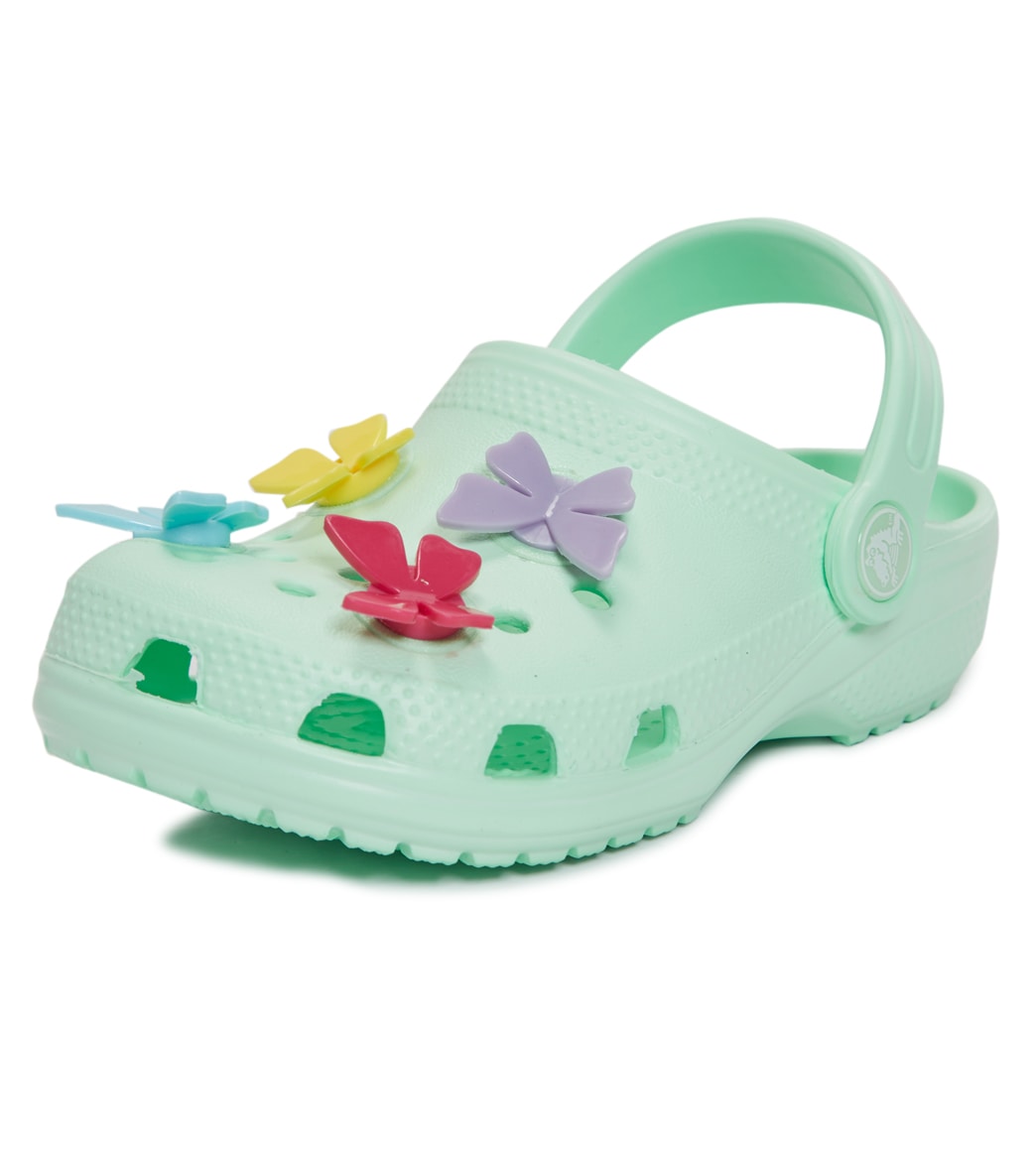 Crocs Girls' Classic Butterfly Charm 