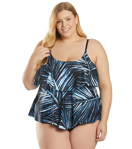 tiered plus size swimsuit